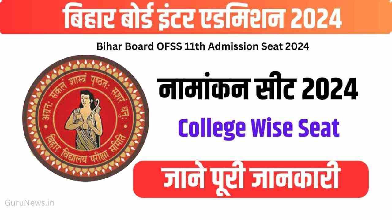 Bihar Board 11th Admission Seat 2024
