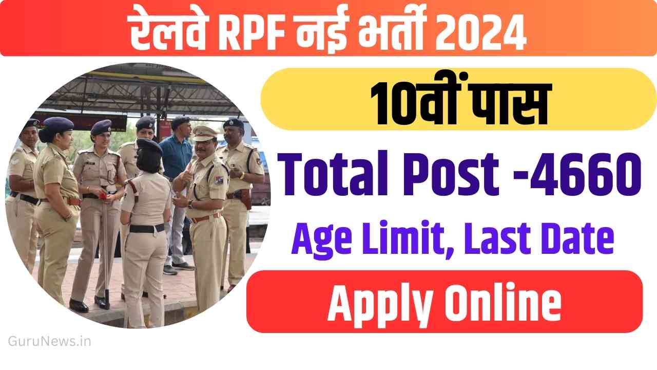 RPF Constable Vacancy 2024 Apply Online