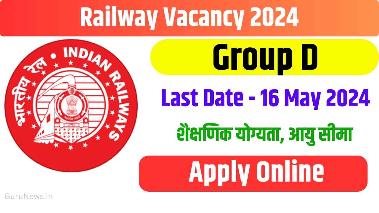 Railway Group D Vacancy 2024 Apply Online
